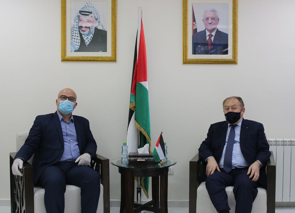 وزيرا الاقتصاد الوطني وشؤون القدس يبحثان إنعاش القطاعات الاقتصادية في القدس

